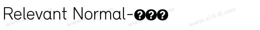 Relevant Normal字体转换